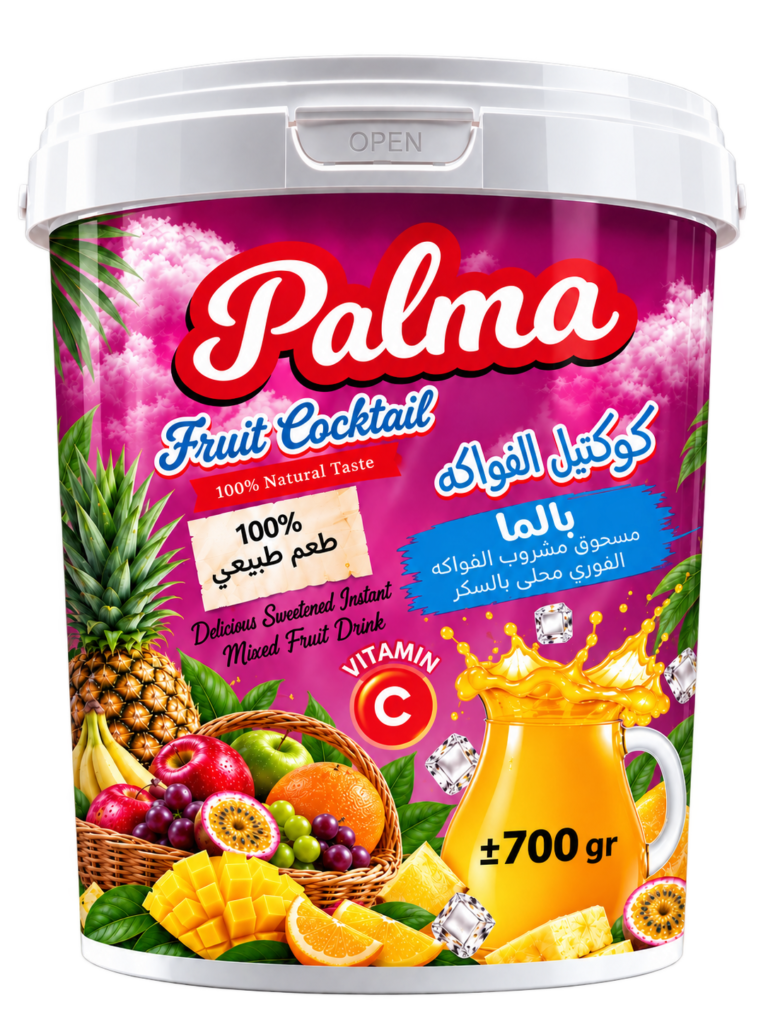 Palma Fruit Cocktail instant powdered drink, 700 g bucket