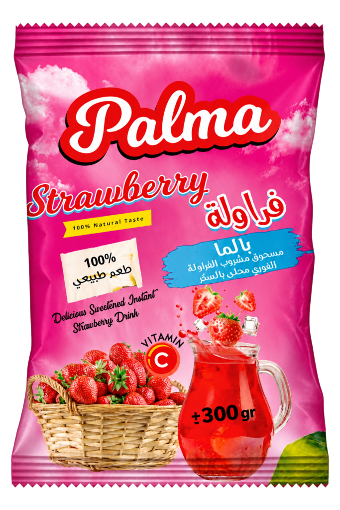 Palma Strawberry instant powdered drink, 300 g pouch